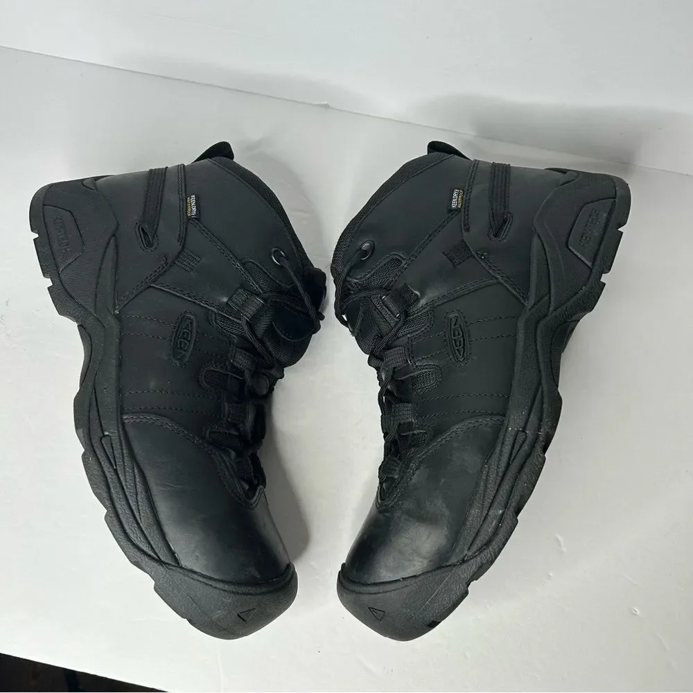 Keen Men's Black uility Leather Boots 11.5 D